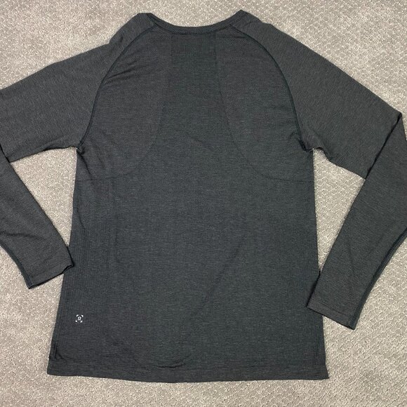 Lululemon Metal Vent Tech Shirt Men's Large Gray Long Sleeve Gym Running Base - Picture 3 of 9